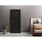 Sartodoors Solid French Door 36 x 80in, Quadro 4111 Matte Black, Single Regular Panel Frame Trims Handle QUADRO4111ID-BLK-36 - alternate 2